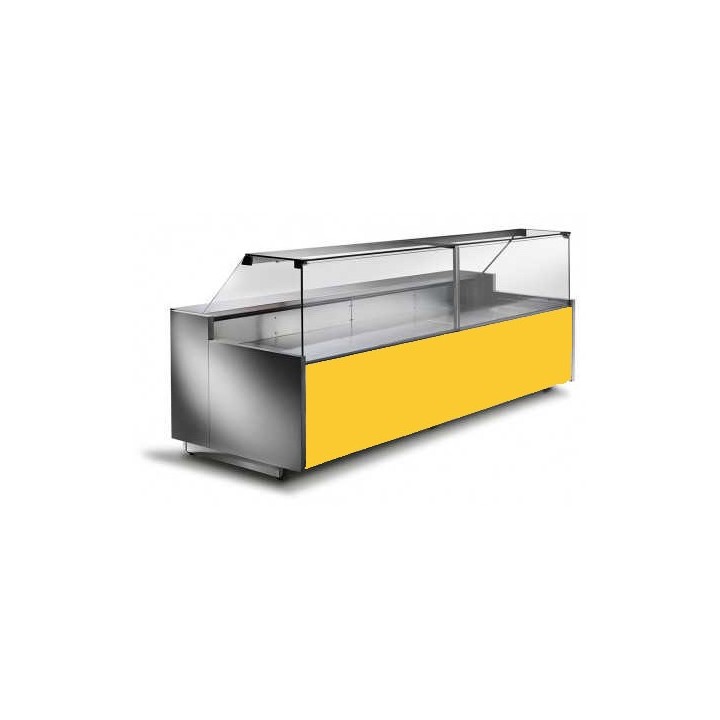 COMPTOIR VITRINE REFRIGERE VENTILE (P 900 MM), VITRES DROITES, L 1520 MM FM0815VD TECNODOM