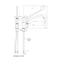 EENGATS MENGKRAAN, ELLEBOOG-BEDIENING - DEBIET 14 L / MINUUT HGD1400 MONOLITH