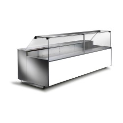 COMPTOIR VITRINE REFRIGERE VENTILE (P 900 MM), VITRES DROITES, L 2960 MM FM0830VD TECNODOM