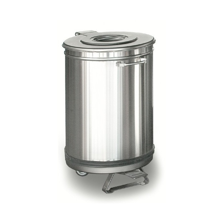 POUBELLE INOX A PEDALE 50 L HCP050
