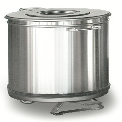 POUBELLE INOX A PEDALE 100 L HCP100