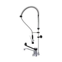 DOUCHETTE MONOTROU, AVEC ROBINET INTERMEDIAIRE, COMMANDE A COUDE - DEBIT 18 L / MINUTE HGD1409 MONOLITH