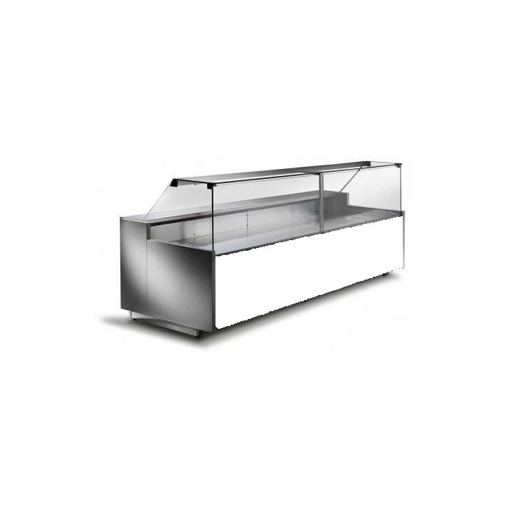COMPTOIR VITRINE REFRIGERE VENTLE (1000 MM), VITRES DROITES, L 2960 MM FM0930VD TECNODOM