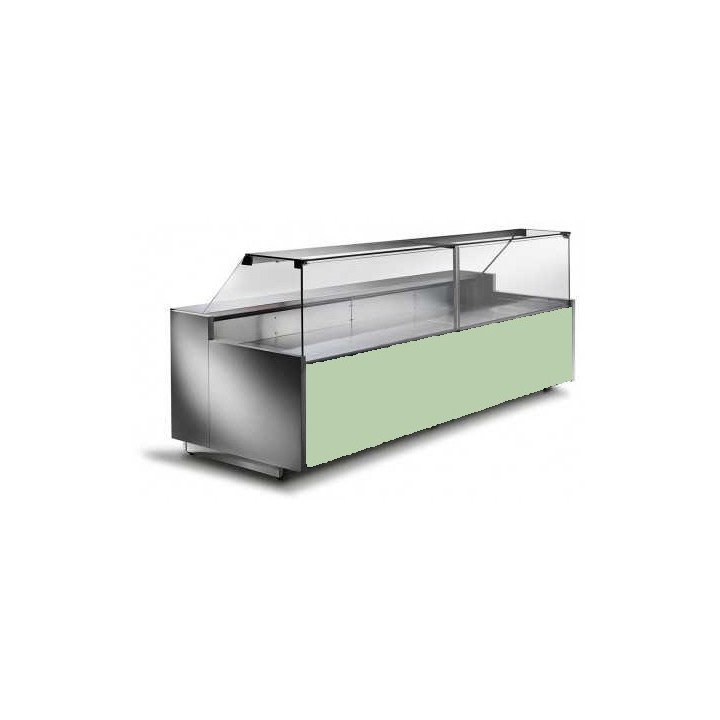 COMPTOIR VITRINE REFRIGERE VENTLE (1000 MM), VITRES DROITES, L 2960 MM FM0930VD TECNODOM