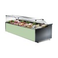 COMPTOIR VITRINE REFRIGERE VENTILE (1150 MM), VITRES DROITES, L 1520 MM FM1015VD TECNODOM