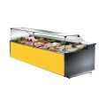 GEVENTILEERDE GEKOELDE TOONBANK (D 1150 MM), RECHTE RUITEN, L 2000 MM FM1020VD TECNODOM