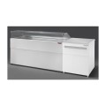 COMPTOIR VITRINE REFRIGERE VENTLE (940 MM), VITRES DROITES, L 1802 MM KPK0818VD TECNODOM