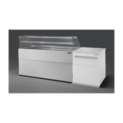 COMPTOIR VITRINE REFRIGERE VENTLE (940 MM), VITRES DROITES, L 1802 MM KPK0818VD1M TECNODOM