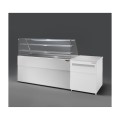 COMPTOIR VITRINE REFRIGERE VENTLE (940 MM), VITRES DROITES, L 2227 MM KPK0822VD2M TECNODOM