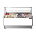 COMPTOIR VITRINE REFRIGERE SEMI-VENTILE (P 780 MM), VITRES DROITES, L 2000 MM FIGO7820VD TECNODOM