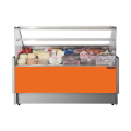 COMPTOIR VITRINE REFRIGERE SEMI-VENTILE (P 780 MM), VITRES DROITES, L 2000 MM FIGO7820VD TECNODOM