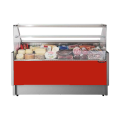COMPTOIR VITRINE REFRIGERE SEMI-VENTILE (P 780 MM), VITRES DROITES, L 2000 MM FIGO7820VD TECNODOM