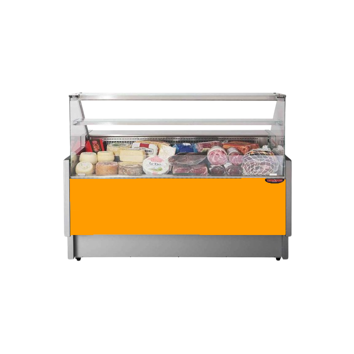 COMPTOIR VITRINE REFRIGERE SEMI-VENTILE (P 780 MM), VITRES DROITES, L 2480 MM FIGO7825VD TECNODOM