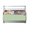 COMPTOIR VITRINE REFRIGERE SEMI-VENTILE (P 780 MM), VITRES DROITES, L 2480 MM FIGO7825VD TECNODOM