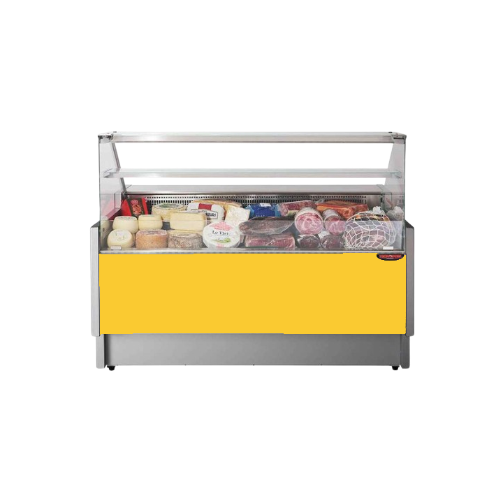 COMPTOIR VITRINE REFRIGERE SEMI-VENTILE (P 890 MM), VITRES DROITES, L 2480 MM FIGO9025VD TECNODOM