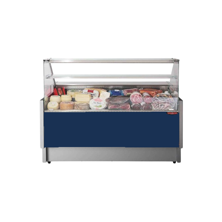 COMPTOIR VITRINE REFRIGERE SEMI-VENTILE (P 890 MM), VITRES DROITES, L 2480 MM FIGO9025VD TECNODOM