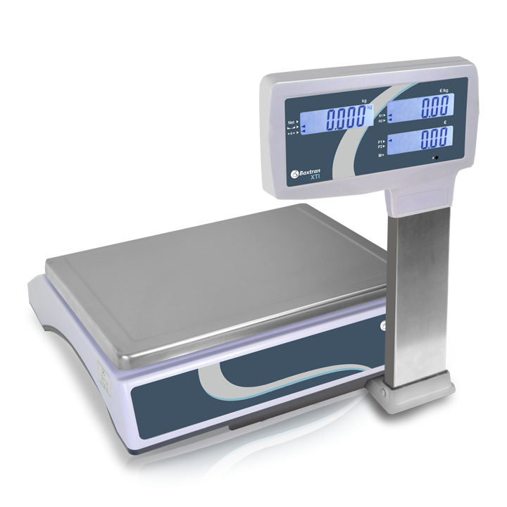 COMMERCIELE WEEGSCHAAL PRIJS/GEWICHT, TOT 30 KG, NAUWKEURIG TOT 10 GRAM IXTI030P BAXTRAN