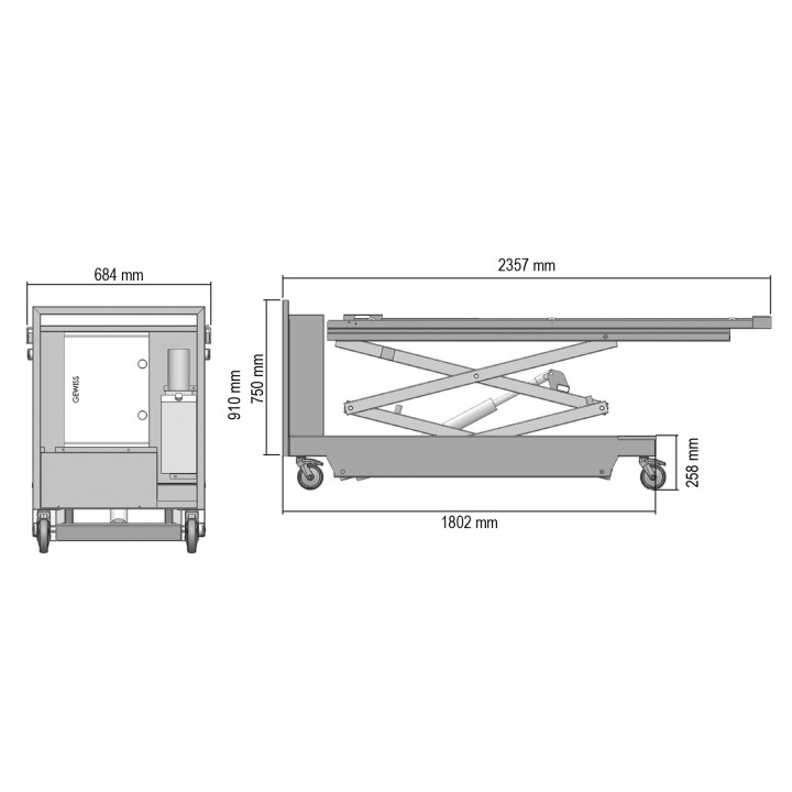CHARIOT ELEVATEUR ELECTRIQUE HMELEVE MEDDOM