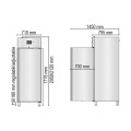 ARMOIRE MEDICAL DE CONGELATION, 1 PORTE, 600 L HGN0700BTN MEDDOM