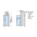 MEDISCHE KOELKAST, 1 GLASDEUR, 350 L HGN0400TNV MEDDOM