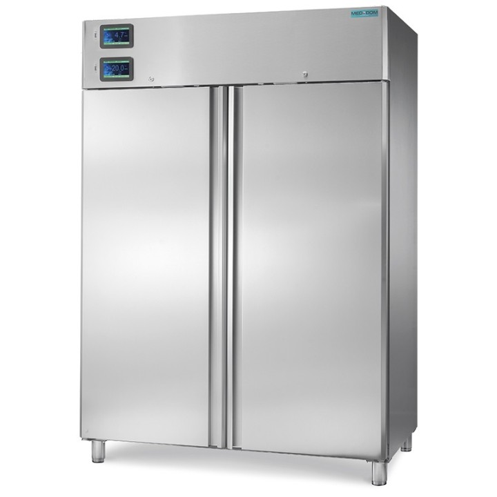 MEDISCHE DUBBELE TEMPERATUURSKAST, 2 DEUR, 1310 L HGN1400TN+BTN MEDDOM