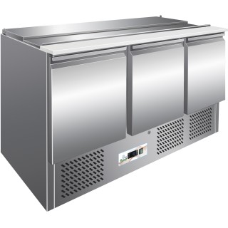 FRIGO SALADETTE, 3 PORTES, AVEC COUVERCLE INOX FMETP1003C FORCAR