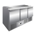 FRIGO SALADETTE, 3 PORTES, AVEC COUVERCLE INOX FMETP1003C FORCAR