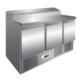 FRIGO SALADETTE, 3 PORTES, AVEC STRUCTURE 8 X GN 1/6 FMETP1003EN FORCAR