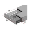 BLOC 2 TIROIRS POUR FRIGO TABLE FCHP7 FCHP7 1/2 FORCAR