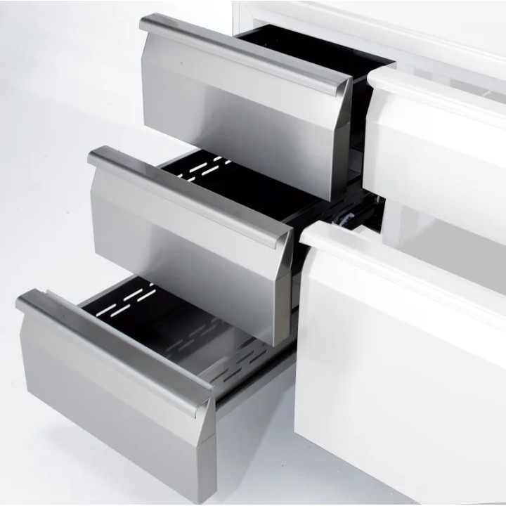 BLOC 3 TIROIRS POUR FRIGO TABLE FCHP7 FCHP7 1/3 FORCAR