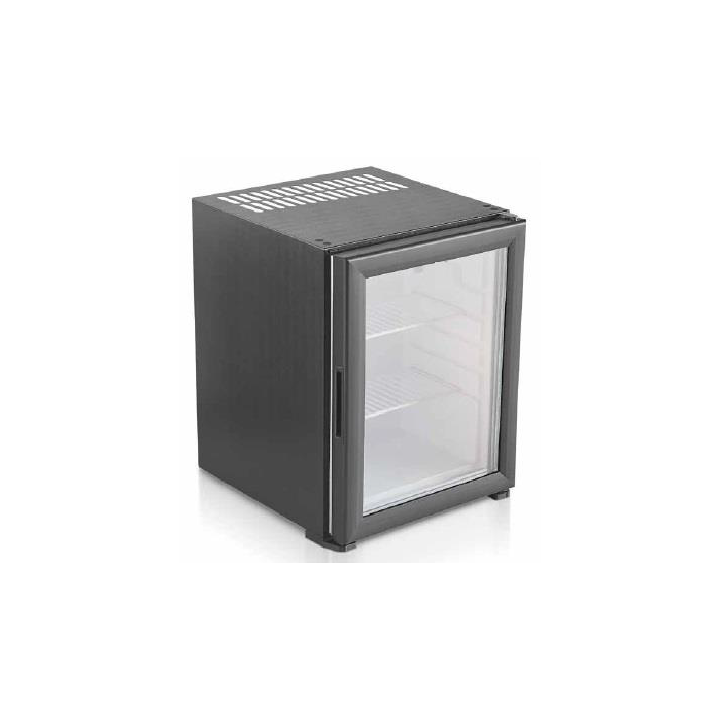 ZWARTE MINIBARKOELKAST MET GERUITE DEUR - ABSORPTIESYSTEEM, 40 L FMBA040V ETERNA
