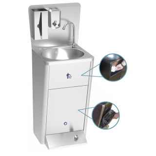 LAVE-MAIN SUR PIED - EAU CHAUDE ET FROIDE HLMP3 FRICOSMOS