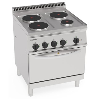 4 ELECTRISCHE PLATEN OP GEVENTILEERDE ELECTRISCHE OVEN GN 1/1