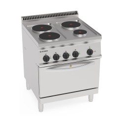 4 ELECTRISCHE PLATEN OP GEVENTILEERDE ELECTRISCHE OVEN GN 1/1