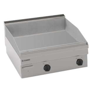 TOP FRY-TOP DOUBLE ELECTRIQUE, LISSE CHROME