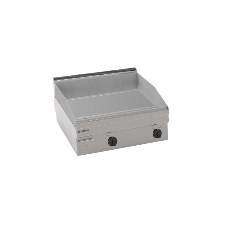 TOP FRY-TOP DOUBLE ELECTRIQUE, LISSE CHROME