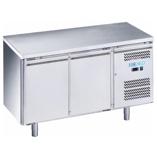 FRIGO TABLE POSITIF - 2 PORTES - PROFONDEUR 600 MM