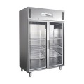 KOELKAST, 2 GLASDEUREN, GN 2/1, 1325 L