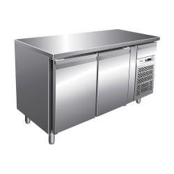 FRIGO TABLE POSITIF - 2 PORTES - PROFONDEUR 600 MM