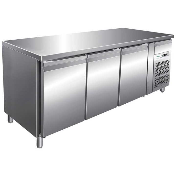 FRIGO TABLE POSITIF - 3 PORTES - PROFONDEUR 700 MM