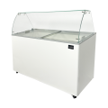 COMPTOIR VITRINE ICE-CREAM, VITRES BOMBEES, 6 x 5 L