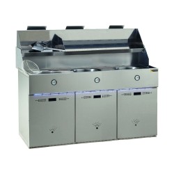 GAS FRITEUSE, RONDE KUIPEN 3 x 18 L, MECHANISCH REFGA3 SOFINOR