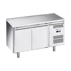 FRIGO TABLE POSITIF - 2 PORTES - PROFONDEUR 800 MM