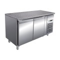 FRIGO TABLE POSITIF AVEC GRANITE - 2 PORTES - SERIE 800 MM