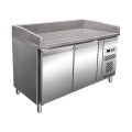 FRIGO TABLE PIZZA - 2 PORTES - PROFONDEUR 800 MM