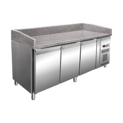 FRIGO TABLE PIZZA - 3 PORTES - PROFONDEUR 800 MM