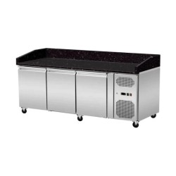 FRIGO TABLE PIZZA - 3 PORTES - PROFONDEUR 800 MM
