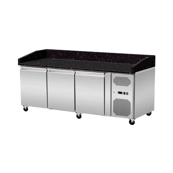 FRIGO TABLE PIZZA - 3 PORTES - PROFONDEUR 800 MM