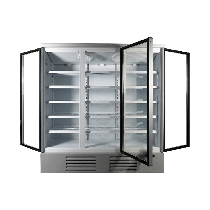 FRIGO MURAL AVEC PORTES VITREES BATTANTES, 1530 L