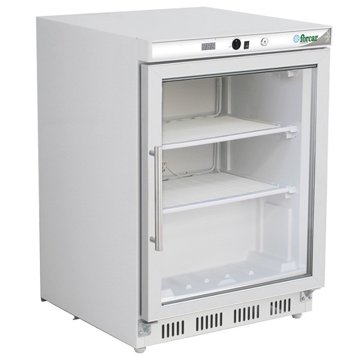 BEGLAASDE WITTE DIEPVRIESKAST, 130 L